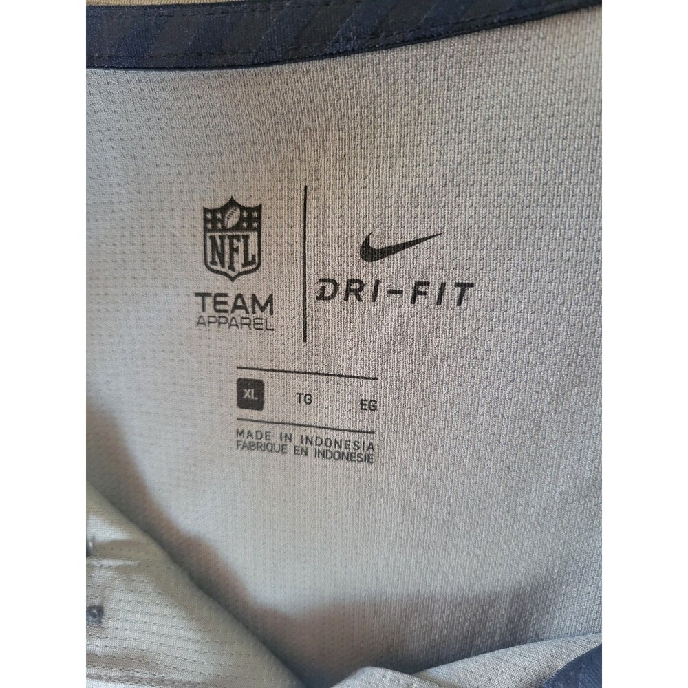 Nike Dri-FIT Dallas Cowboys Polo XL Shirt Gray Black Men’s - Picture 7 of 10